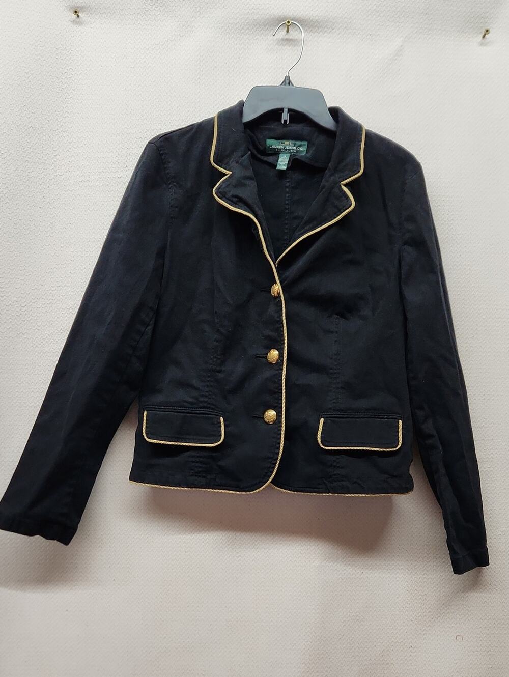 Ralph Lauren Black Blazer with Gold Trim